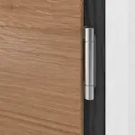 Kneer Haustür Holz 327 Querfurnier Eiche hell-Querfurnier Eiche hell Detail Bänder