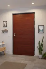 Kneer Haustür Holz 327 Querfurnier Eiche dunkel-Querfurnier Eiche dunkel Stilwelt innen