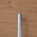 Kneer Haustür Holz 329 Querfurnier Eiche hell-Querfurnier Eiche hell Detail Drücker