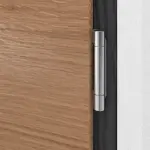 Kneer Haustür Holz 329 Querfurnier Eiche hell-Querfurnier Eiche hell Detail Bänder