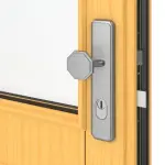 Kneer Haustür Holz 301 Kiefer LAS-12-09-Kiefer LAS-12-09 Detail Drücker