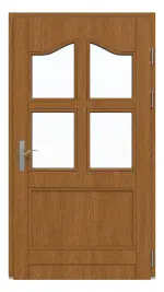 Kneer Haustür Holz 301 Meranti LAS-31-01-Meranti LAS-31-01 Frontansicht innen