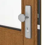 Kneer Haustür Holz 301 Meranti LAS-31-01-Meranti LAS-31-01 Detail Drücker