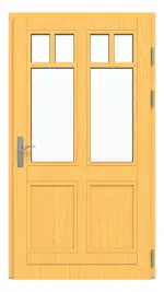 Kneer Haustür Holz 302 Kiefer LAS-12-09-Kiefer LAS-12-09 Frontansicht innen