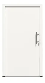 Frontansicht außen von Haustür Thermo46 Motiv 010 in RAL 9016