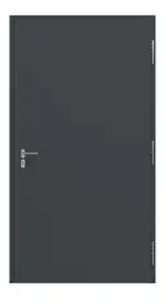Frontansicht innen von Haustür Thermo46 Motiv 010 in RAL 7016 Anthrazitgrau