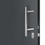 Detail Drücker von Haustür Thermo46 Motiv 010 in RAL 7016 Anthrazitgrau