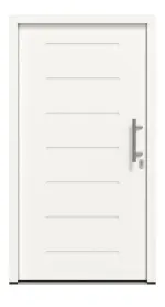 Frontansicht außen von Haustür Thermo46 Motiv 015 in RAL 9016