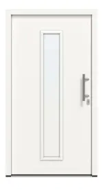 Frontansicht außen von Haustür Thermo46 Motiv 020 in RAL 9016