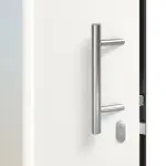 Detail Drücker von Haustür Thermo46 Motiv 020 in RAL 9016