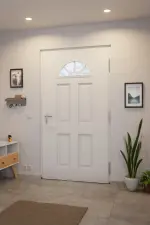 Stilwelt Hauseingang innen von Haustür Thermo46 Motiv 200 in RAL 9016