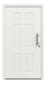 Hörmann Haustür Thermo65 100 RAL 9016-RAL 9016 Frontansicht außen