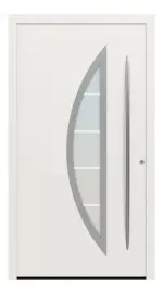 Hörmann Haustür ThermoSafe 045 RAL 9016-RAL 9016 Frontansicht außen