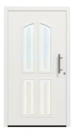 Hörmann Haustür ThermoSafe 402 RAL 9016-RAL 9016 Frontansicht außen