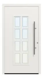 Hörmann Haustür ThermoSafe 445 RAL 9016-RAL 9016 Frontansicht außen