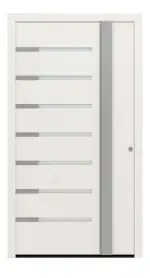 Hörmann Haustür ThermoSafe 524 RAL 9016-RAL 9016 Frontansicht außen