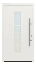 Hörmann Haustür ThermoSafe 689 RAL 9016-RAL 9016 Frontansicht außen