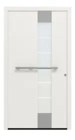 Hörmann Haustür ThermoSafe 697 RAL 9016-RAL 9016 Frontansicht außen