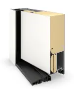 Hörmann Haustür ThermoSafe 799 RAL 9016-RAL 9016 Detail Querschnitt