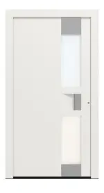 Hörmann Haustür ThermoCarbon 302 RAL 9016-RAL 9016 Frontansicht außen