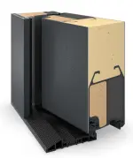 Hörmann Haustür ThermoCarbon 304 RAL 7016-RAL 7016 Detail Querschnitt