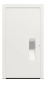 Hörmann Haustür ThermoCarbon 304 RAL 9016-RAL 9016 Frontansicht außen