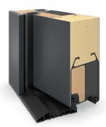 Hörmann Haustür ThermoCarbon 306 RAL 7016-RAL 9016 Detail Querschnitt