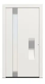 Hörmann Haustür ThermoCarbon 306 RAL 9016-RAL 9016 Frontansicht außen