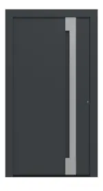 Hörmann Haustür ThermoCarbon 308 RAL 7016-RAL 9016 Frontansicht außen