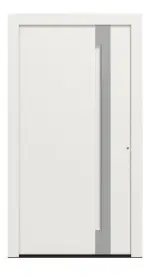 Hörmann Haustür ThermoCarbon 308 RAL 9016-RAL 9016 Frontansicht außen