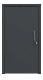 Hörmann Haustür Thermo65 010 RAL 7016-RAL 7016 Frontansicht außen