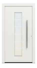 Hörmann Haustür ThermoCarbon 504 RAL 9016-RAL 9016 Frontansicht außen