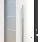 Hörmann Haustür ThermoCarbon 504 RAL 9016-RAL 9016 Detail Drücker