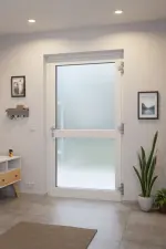 Kneer Haustür Alu AT72 EF 128 RAL 9016-RAL 9016 Stilwelt innen