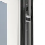 Kneer Haustür Alu AT72 EF 128 RAL 9016-RAL 9016 Detail Schließer