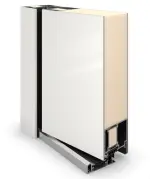 Splendoor Haustür COMFORT C1060 RAL 9016-RAL 9016 Detail Querschnitt
