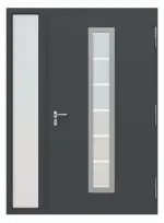 Hörmann Haustür Thermo46 700 mit Seitenteil RAL 7016-RAL 7016 Frontansicht innen