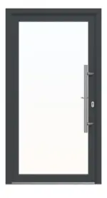 Meeth Haustür Signum PVC 60 RAL 7016-RAL 9016 Frontansicht außen