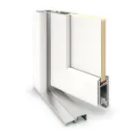 Meeth Haustür Signum PVC 60 RAL 9016-RAL 9016 Detail Querschnitt