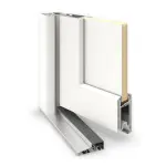 Meeth Haustür Signum Exklusiv PVC 28 RAL 9016-RAL 9016 Detail Querschnitt