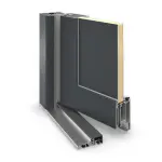 Meeth Haustür Signum Alu 60 RAL 7016-RAL 9016 Detail Querschnitt