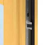 Kneer Haustür Holz 343 Kiefer LAS-12-09-Kiefer LAS-12-09 Detail Schließer