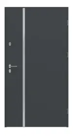 Haustür System S68 2ZA Hebe RAL 7016-RAL 7016 Frontansicht innen