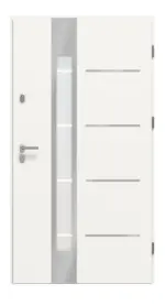 Haustür System S68 2ZA Luna RAL 9016-RAL 9016 Frontansicht innen