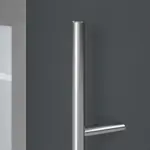 Haustür System S68 2ZA Luna RAL 7016-RAL 7016 Detail Drücker