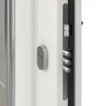 Haustür System S68 2ZA Luna RAL 9016-RAL 9016 Detail Schließer