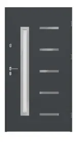 Haustür System S68 2ZA Juventus RAL 7016-RAL 7016 Frontansicht innen