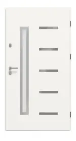 Haustür System S68 2ZA Juventus RAL 9016-RAL 9016 Frontansicht innen