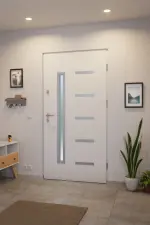 Haustür System S68 2ZA Juventus RAL 9016-RAL 9016 Stilwelt innen