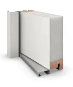 Haustür System S68 2ZA Juventus RAL 9016-RAL 9016 Detail Querschnitt